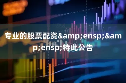 专业的股票配资  特此公告